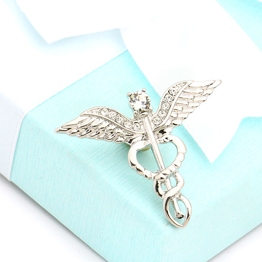 Caduceus Pin Medical Jewelry Gift - CM Things