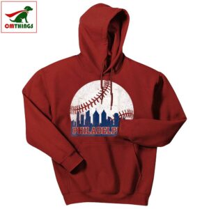 Philadelphia Baseball Skyline Philly Hoodie | CM Things