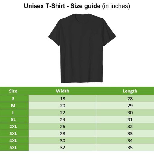 T Shirt Size Guide Cmthings | CM Things