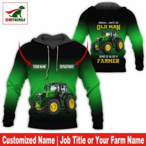 Personalized Farmer Old Man Hoodie | CM Things