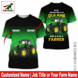 Personalized Farmer Old Man T Shirt | CM Things