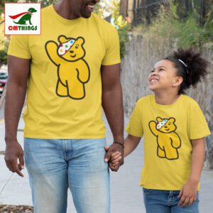 Pudsey Bear T Shirt Yellow Tee | CM Things