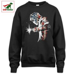 Welder American Flag Usa Patriotic Sweatshirt | CM Things