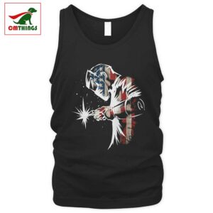 Welder American Flag Usa Patriotic Tank Top | CM Things