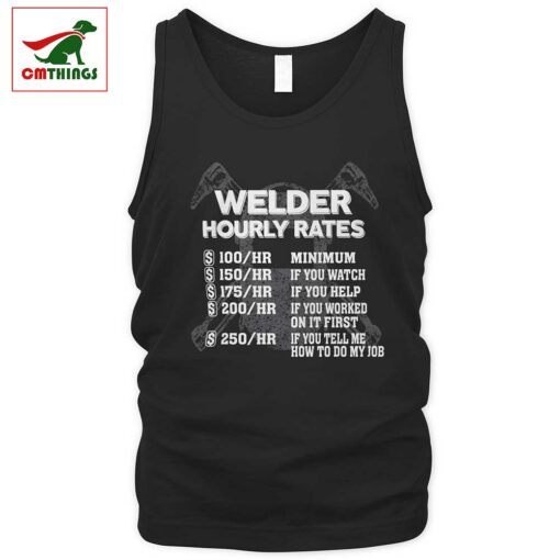 Welder Hourly Rates Tank Top | CM Things