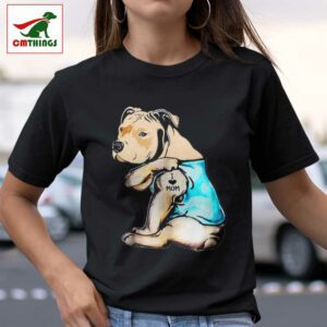 Pit Bull I Love Mom Tattoo Shirt | CM Things